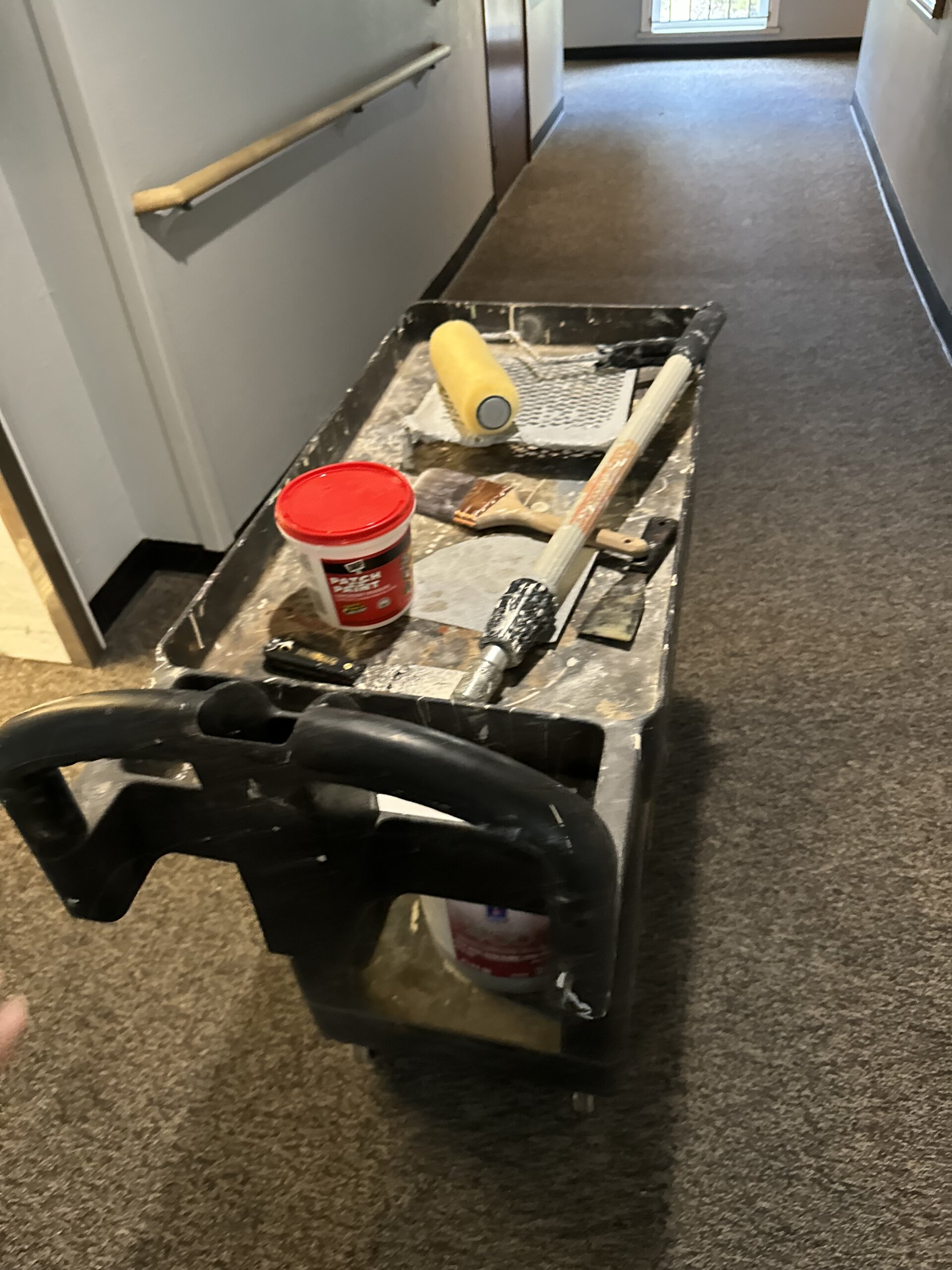 Room turnover supplies cart